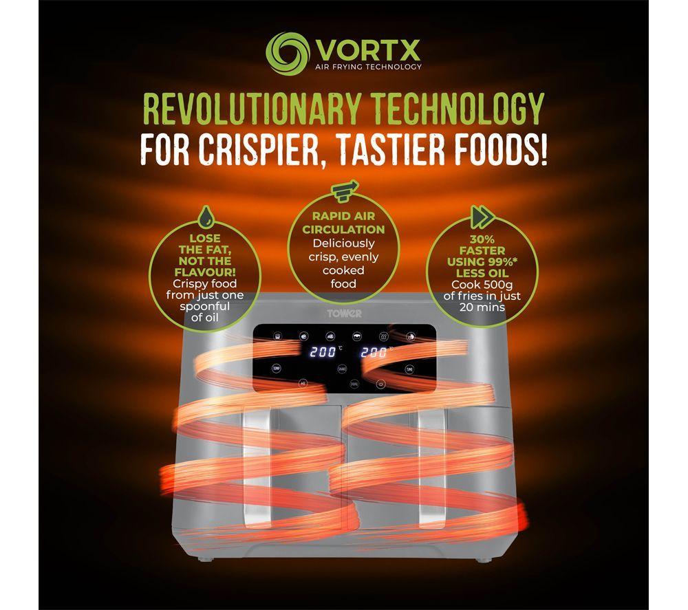 TOWER Vortx T17137CGRY Air Fryer - Grey image number 5 of 7