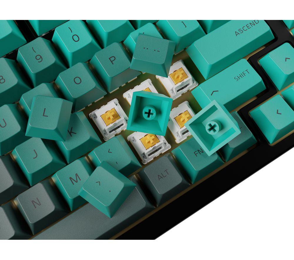 GLORIOUS GPBT Keycaps - UK Layout, Rain Forest image number 4 of 5