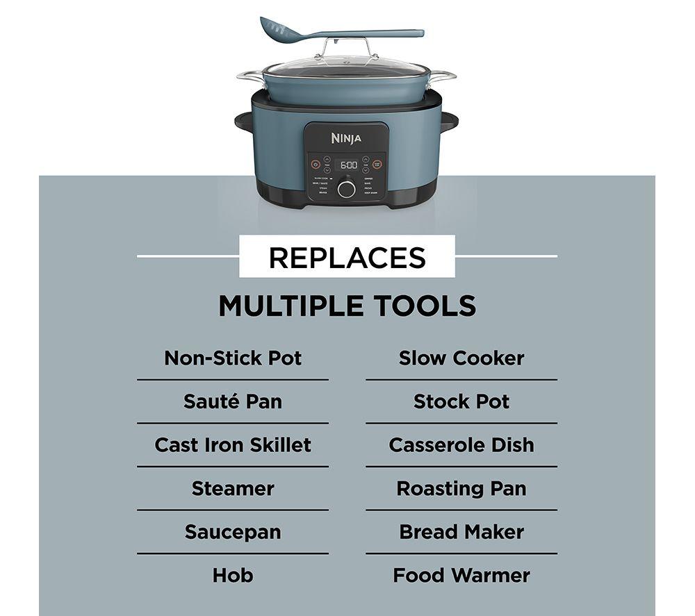 NINJA Foodi PossibleCooker MC1001UK 8-in-1 Slow Cooker - Sea Salt Grey image number 6 of 10