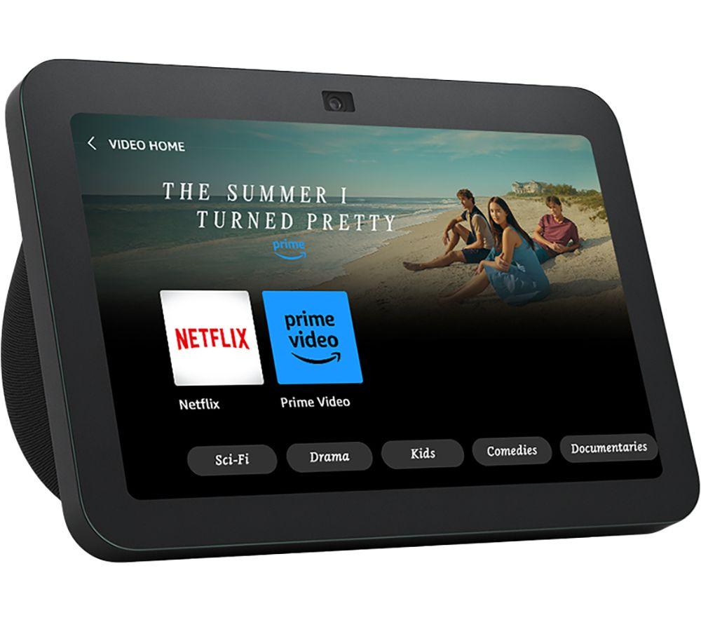 Echo Show 8 (3rd generation (2023 release)), Charcoal + Battery Base, Charcoal