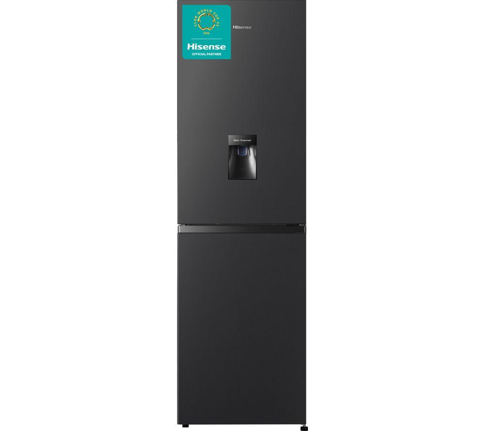 HISENSE RB327N4WBE 50/50 Fridge Freezer – Black, Black