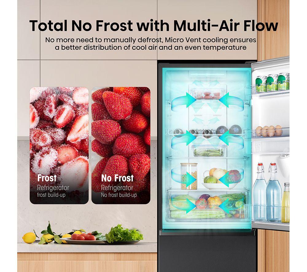 HISENSE RB327N4WBE 50/50 Fridge Freezer - Black image number 6 of 13