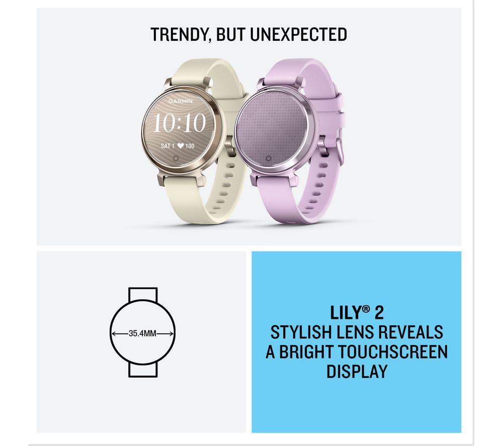 GARMIN Lily 2 Smart Watch - Cream Gold image number 11 of 15