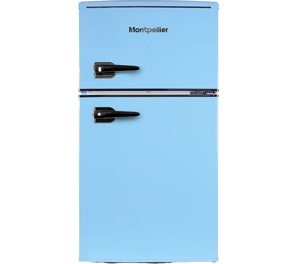 MONTPELLIER Retro MAB2035EPB 80/20 Undercounter Fridge Freezer - Pastel Blue image number 2 of 4