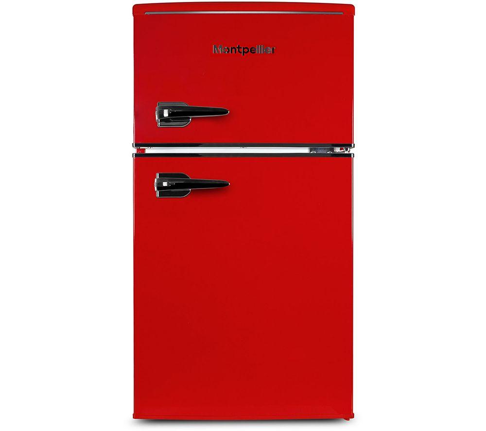 MONTPELLIER Retro MAB2035ER 80/20 Undercounter Fridge Freezer - Red
