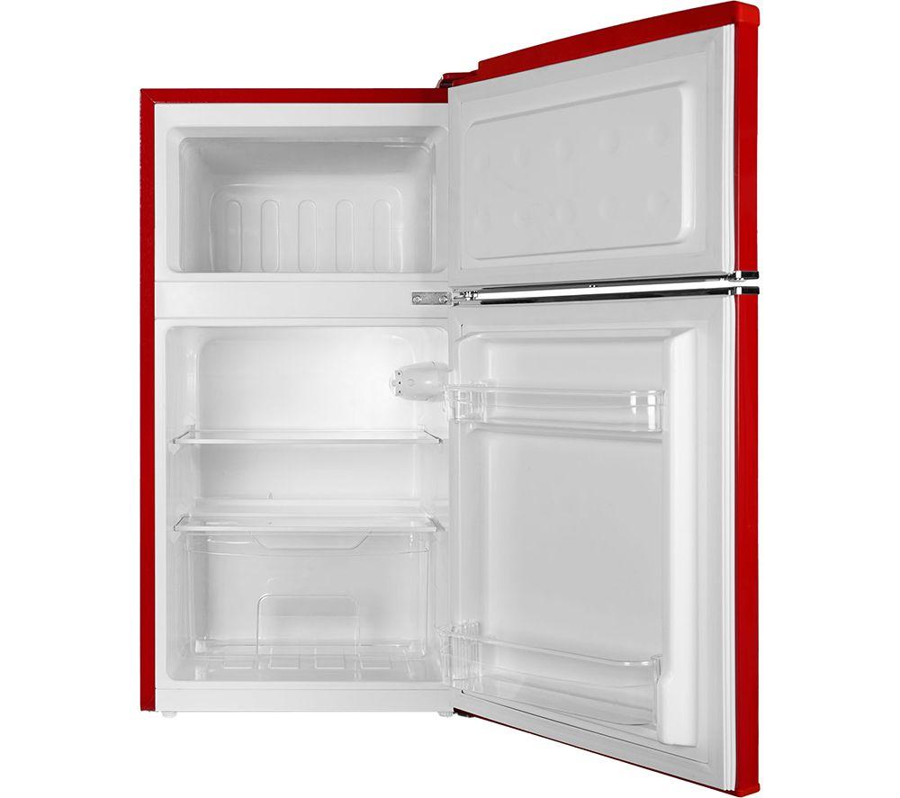 MONTPELLIER Retro MAB2035ER 80/20 Undercounter Fridge Freezer - Red image number 2 of 3