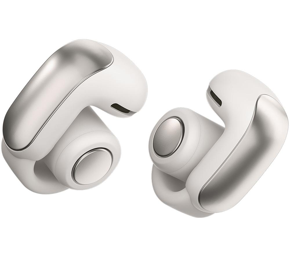 BOSE Ultra Open Wireless Bluetooth Noise-Cancelling Earbuds - White Smoke, Silver/Grey,White