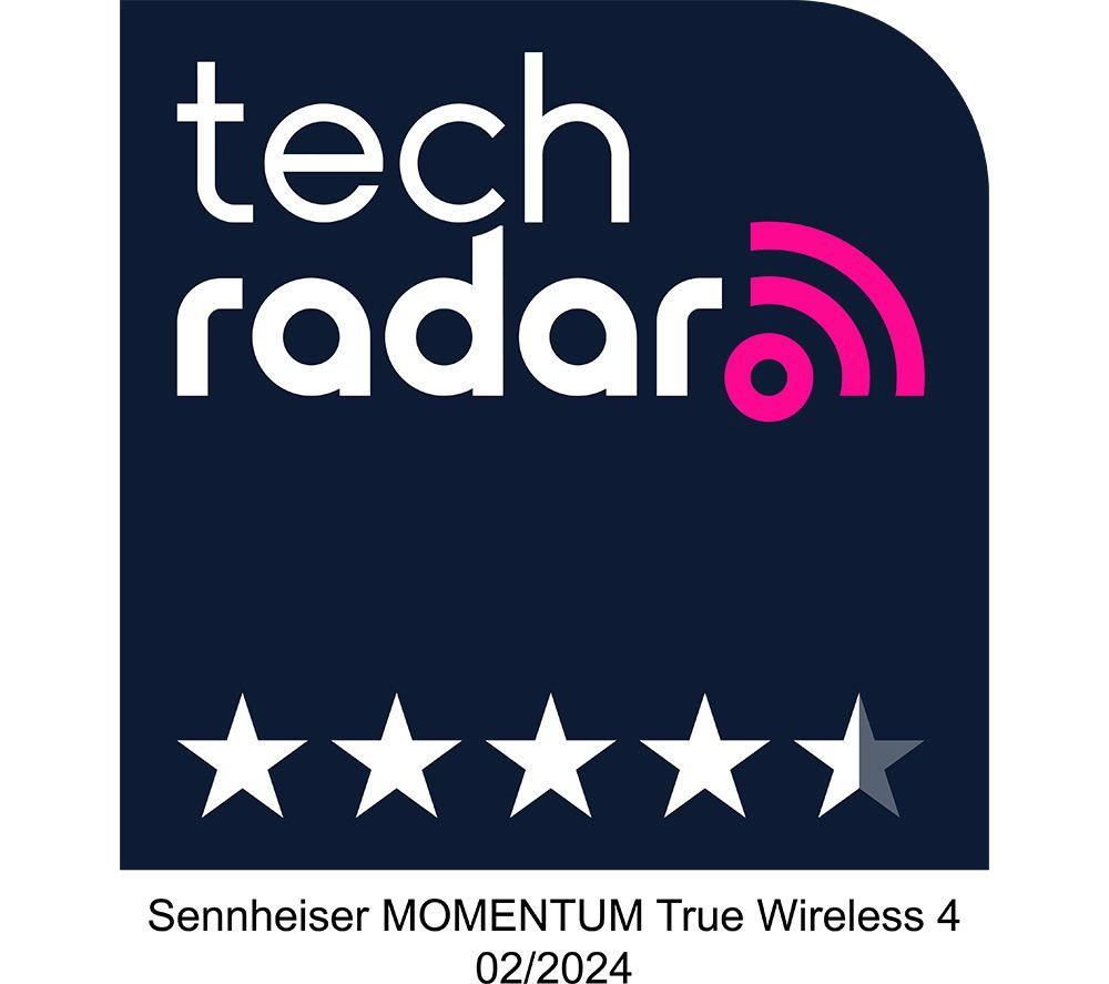 SENNHEISER Momentum MTW4 Wireless Bluetooth Noise-Cancelling Sports Earbuds - Black & Graphite image number 3 of 5