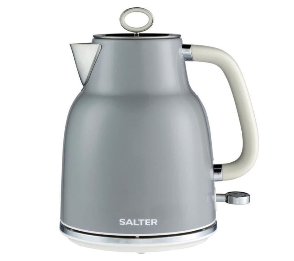 Salter Retro Ek5737 Jug Kettle - Grey, Silver/Grey