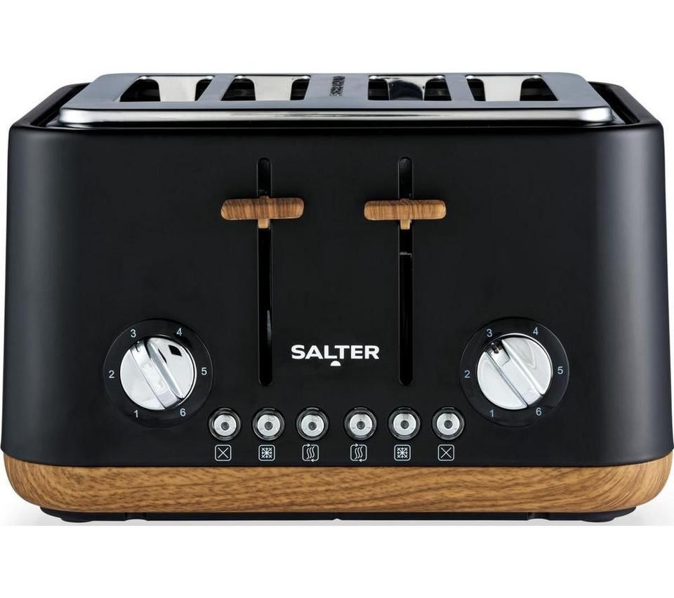SALTER Toronto EK5823BLK 4-Slice Toaster - Black