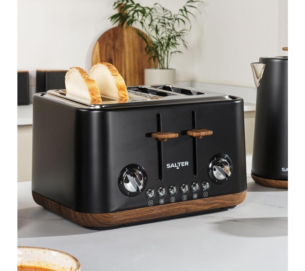 SALTER Toronto EK5823BLK 4-Slice Toaster - Black image number 4 of 7