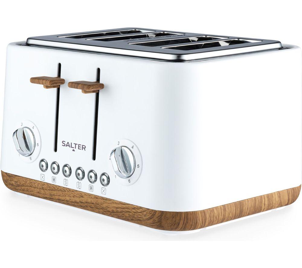 SALTER COMBO-9134 Toronto Jug Kettle & 4-Slice Toaster Bundle - Matt White image number 6 of 10