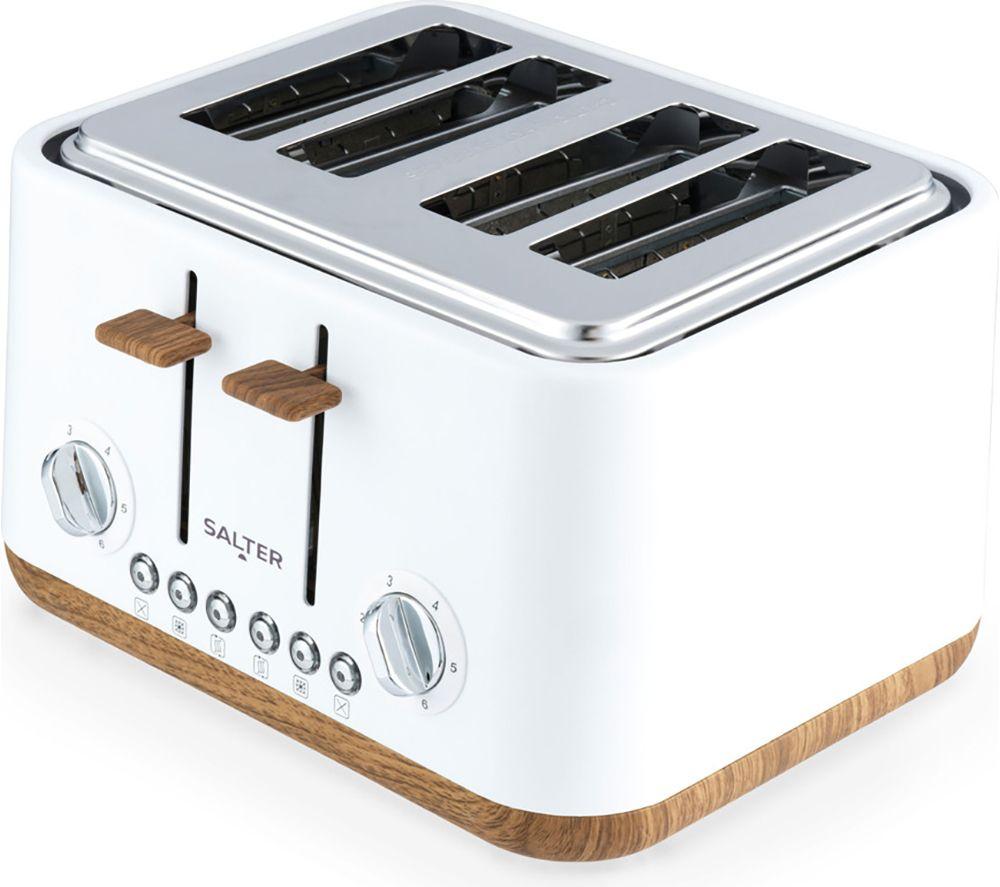SALTER COMBO-9134 Toronto Jug Kettle & 4-Slice Toaster Bundle - Matt White image number 7 of 10