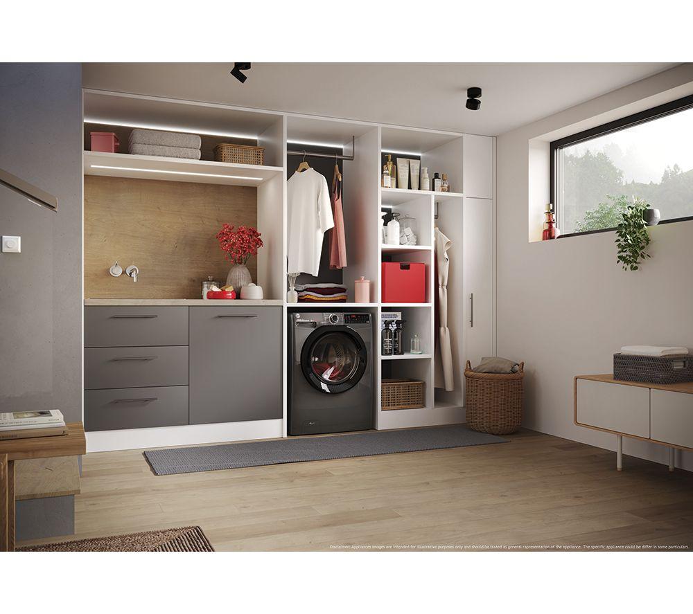 HOOVER H Wash 350 H3DPS6966TAMBR80 WiFi-enabled 9 kg Washer Dryer - Graphite image number 9 of 9