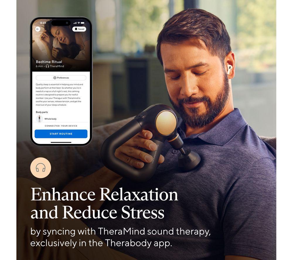 THERABODY Theragun Sense Handheld Smart Percussive Therapy Device - Black image number 4 of 8
