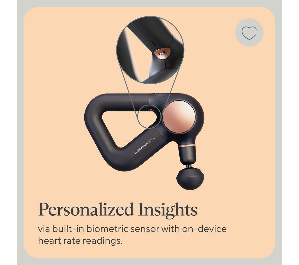 THERABODY Theragun Sense Handheld Smart Percussive Therapy Device - Black image number 6 of 8