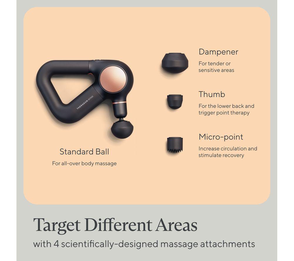 THERABODY Theragun Sense Handheld Smart Percussive Therapy Device - Black image number 7 of 8