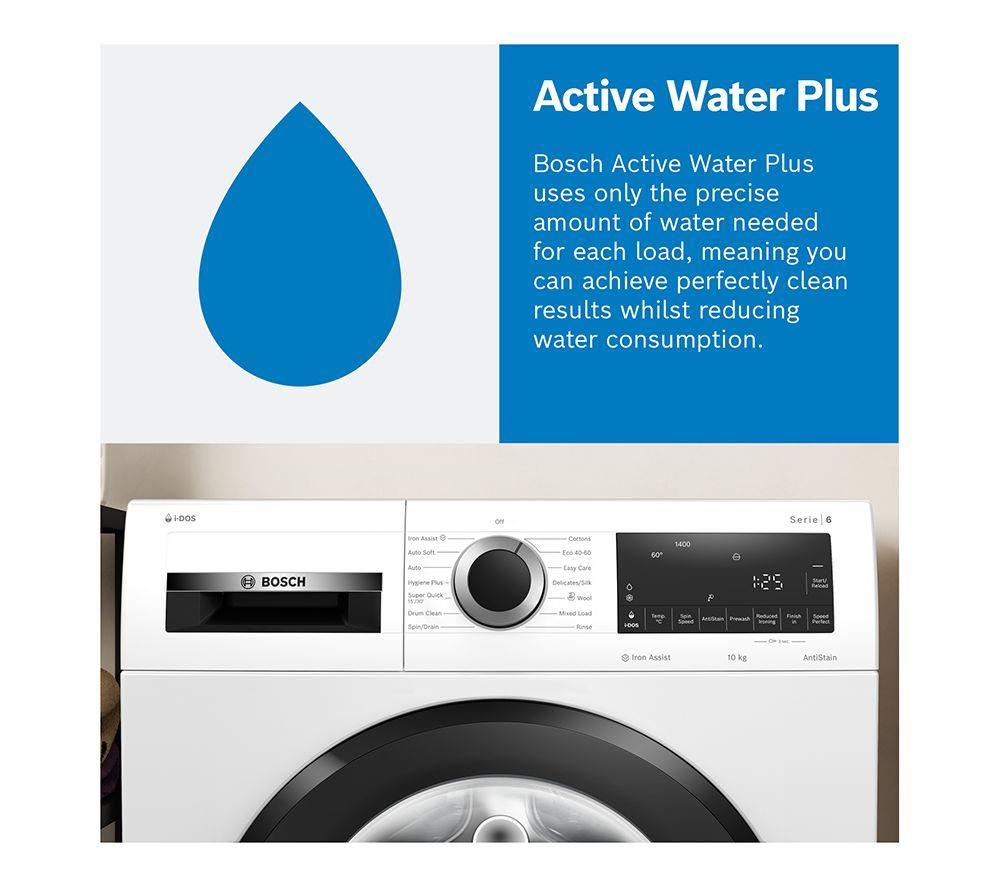 BOSCH Series 6 WGG244ZCGB AntiStain 9 kg 1400 Spin Washing Machine - Graphite image number 10 of 17