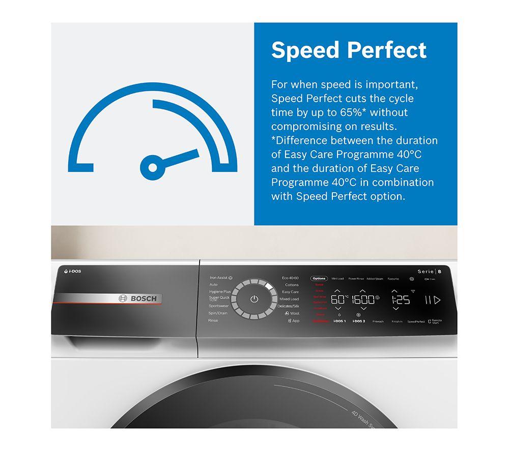 BOSCH Series 6 WGG244ZCGB AntiStain 9 kg 1400 Spin Washing Machine - Graphite image number 14 of 17