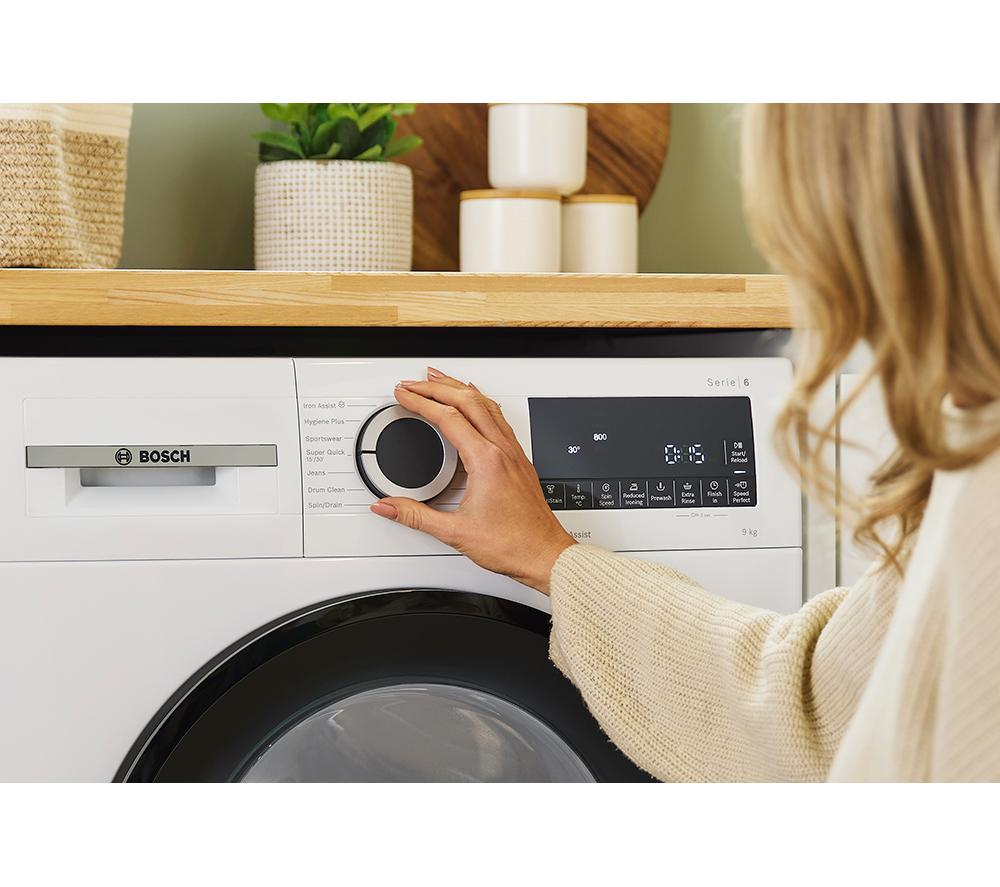 BOSCH Series 6 WGG24400GB AntiStain 9 kg 1400 Spin Washing Machine - White image number 13 of 16