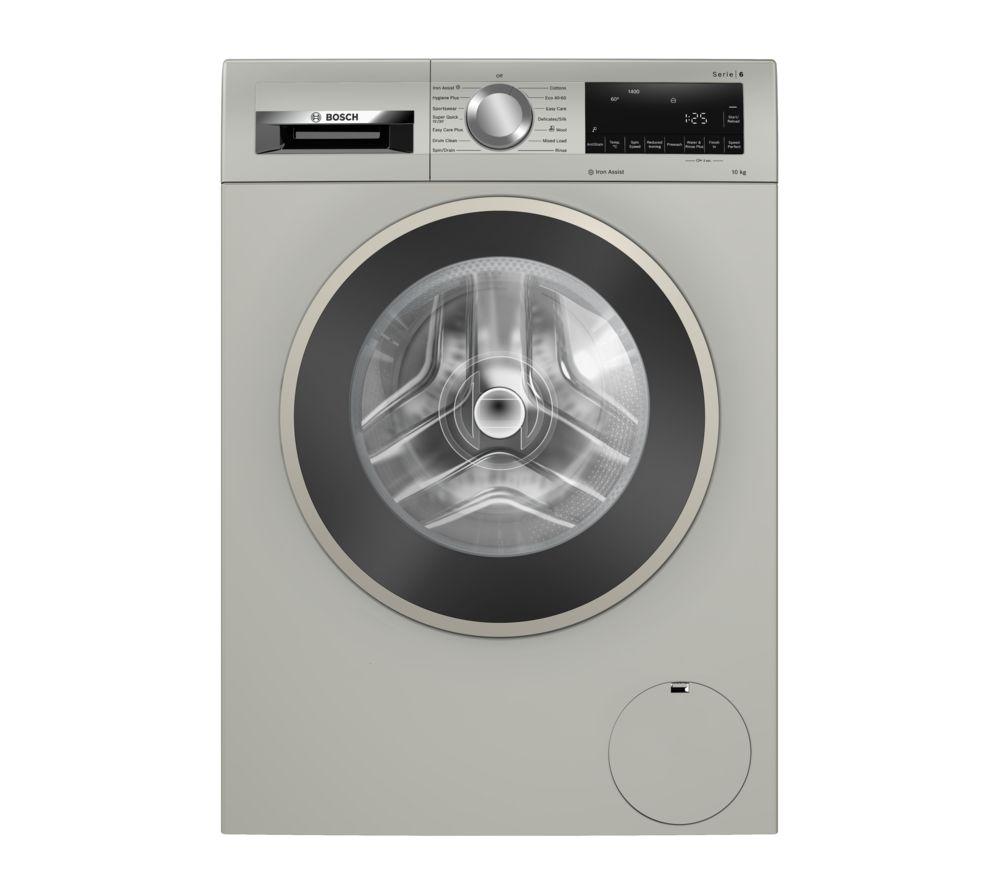 BOSCH Series 6 WGG254ZSGB 10 kg 1400 Spin Washing Machine - Silver, Silver/Grey