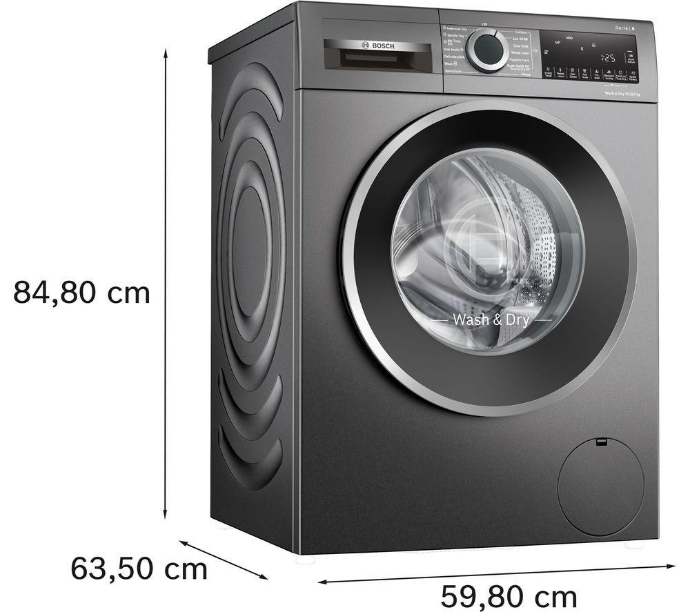 BOSCH Series 6 WNG254R1GB 10.5 kg Washer Dryer - Graphite image number 2 of 8