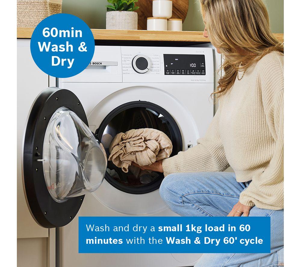 BOSCH Series 6 WNG25401GB AntiStain 10.5 kg Washer Dryer - White image number 5 of 15