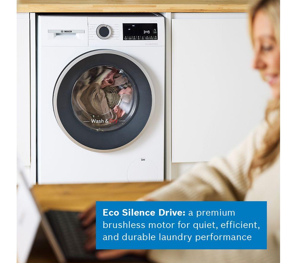 BOSCH Series 6 WNG25401GB AntiStain 10.5 kg Washer Dryer - White image number 7 of 15
