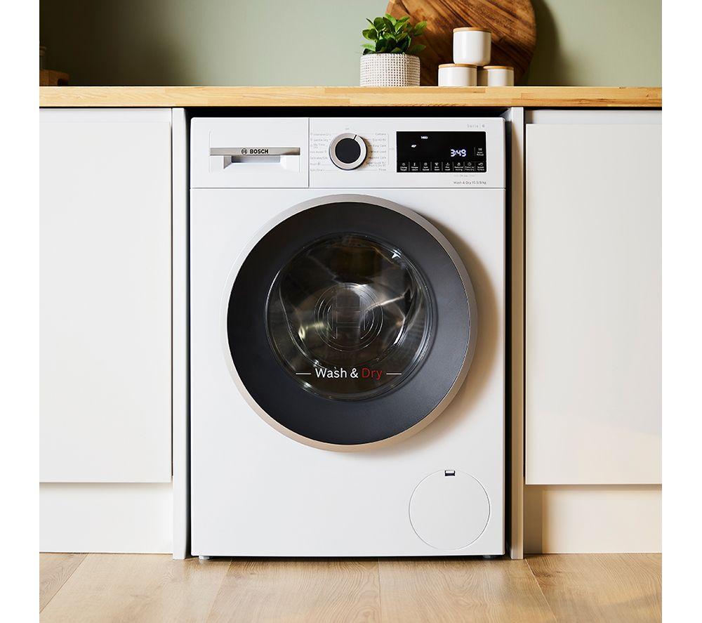BOSCH Series 6 WNG25401GB AntiStain 10.5 kg Washer Dryer - White image number 16 of 16
