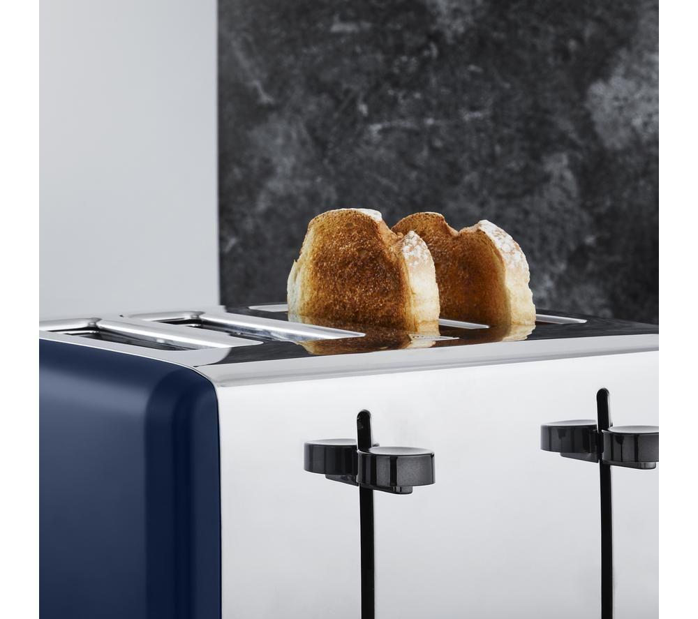 TOWER Sera T20086MNB 4-Slice Toaster - Blue image number 4 of 14