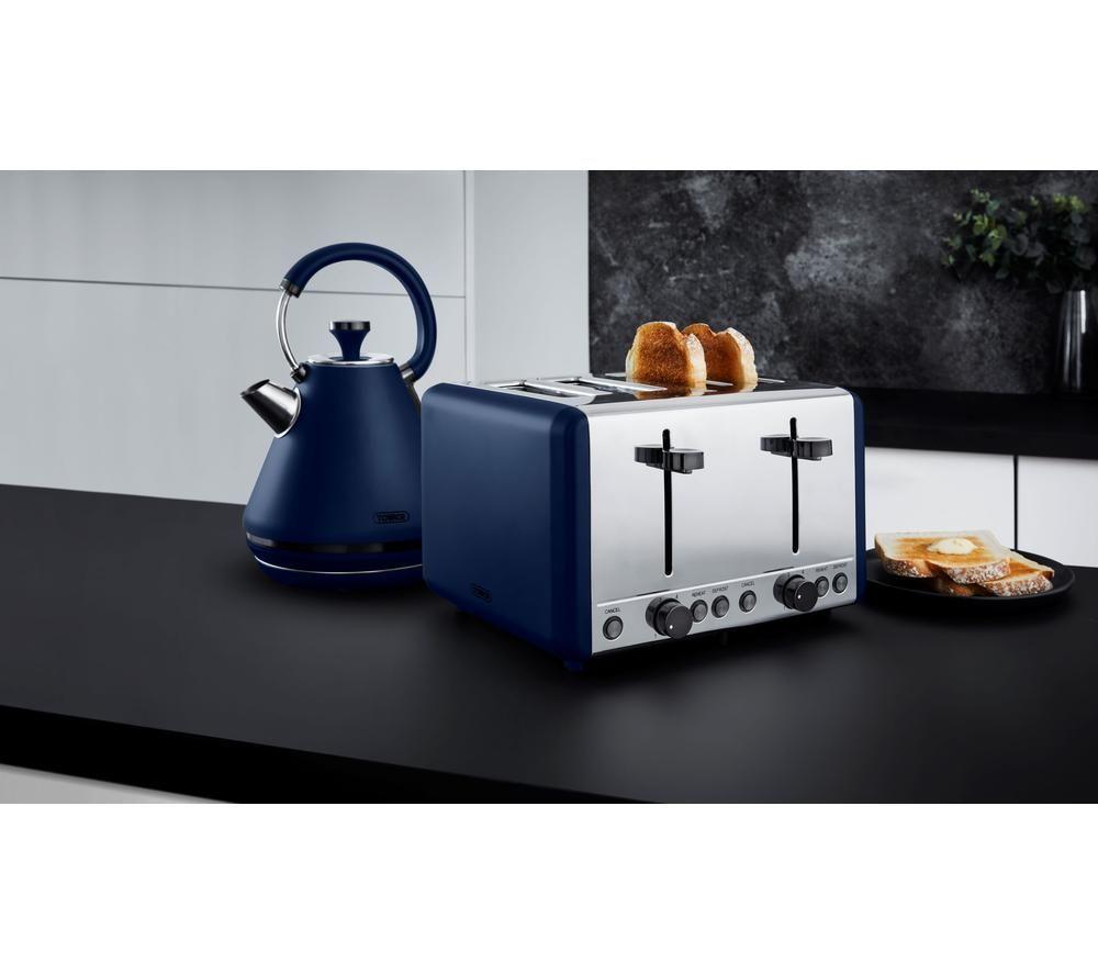 TOWER Sera T20086MNB 4-Slice Toaster - Blue image number 6 of 14