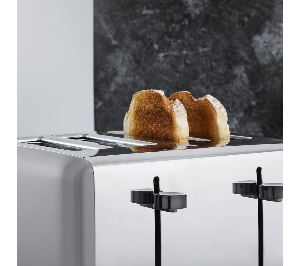 TOWER Sera T20086GRY 4-Slice Toaster - Grey image number 4 of 6