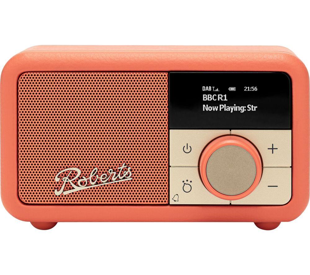 Roberts REV-PETITE2PO Revival Petite 2 DAB/DAB+/FM Bluetooth Portable Radio - Pop Orange - Image 2