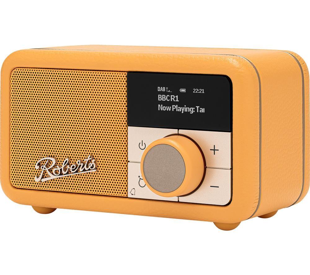 ROBERTS Revival Petite 2 DAB+/FM Retro Bluetooth Radio - Sunburst yellow image number 4 of 4