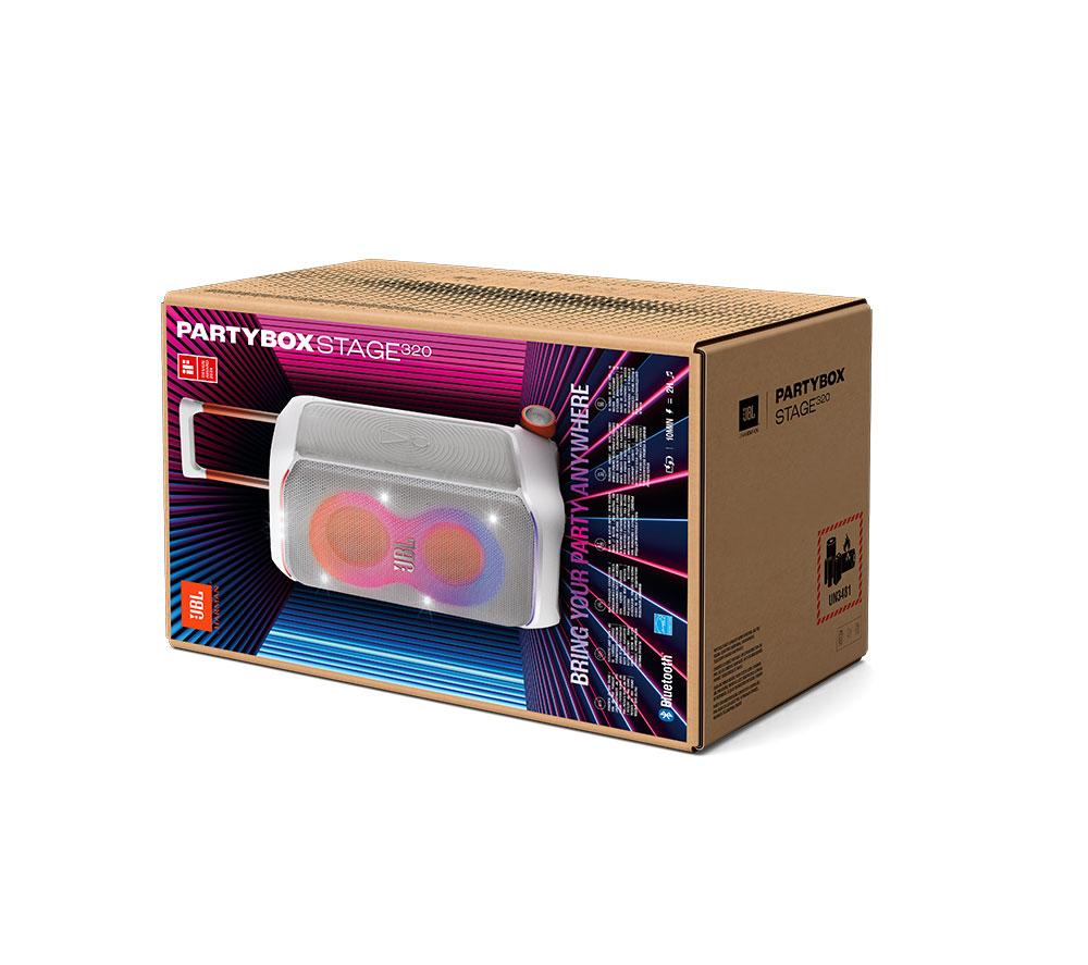 JBL Partybox 320 Bluetooth Megasound Party Speaker - White image number 7 of 13