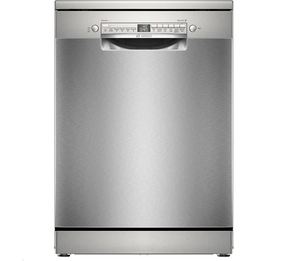 BOSCH Series 2 SMS2HVI67G Full-size WiFi-enabled Dishwasher - Stainless steel, Stainless Steel