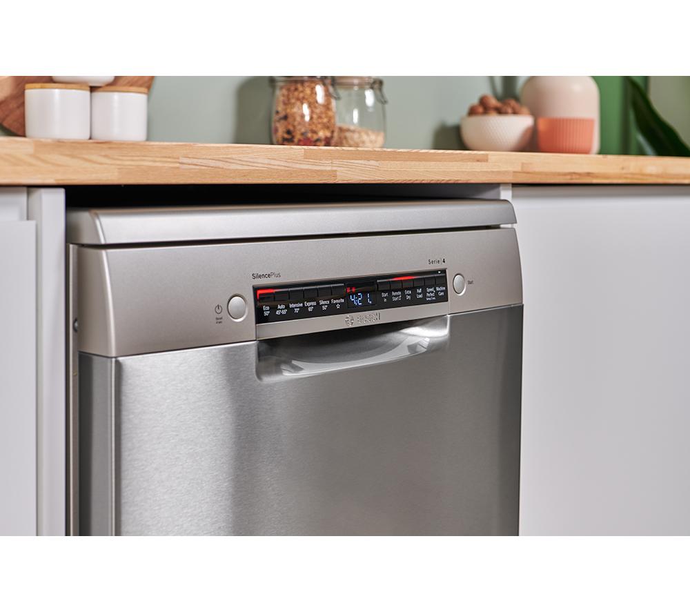 BOSCH Series 4 SMS4EKI06G Full-size Dishwasher - Silver image number 3 of 17