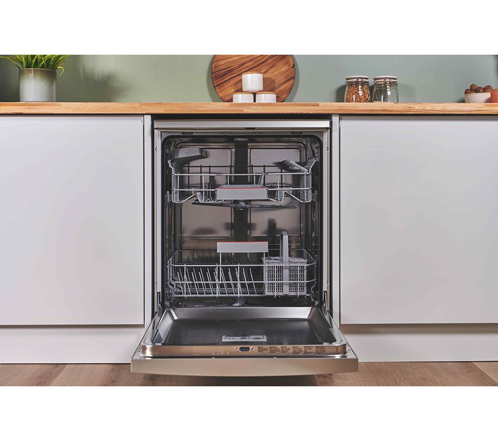 BOSCH Series 4 SMS4EKI06G Full-size Dishwasher - Silver image number 4 of 17