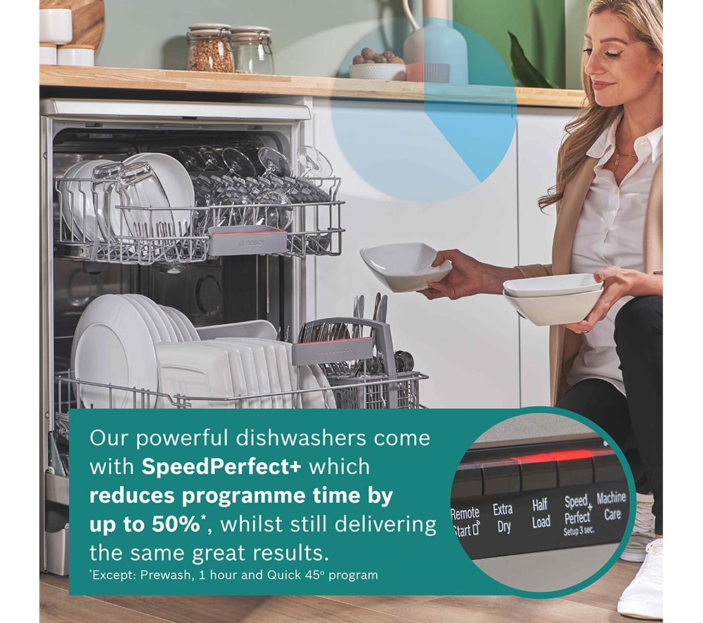 BOSCH Series 4 SMS4EKI06G Full-size Dishwasher - Silver image number 8 of 17