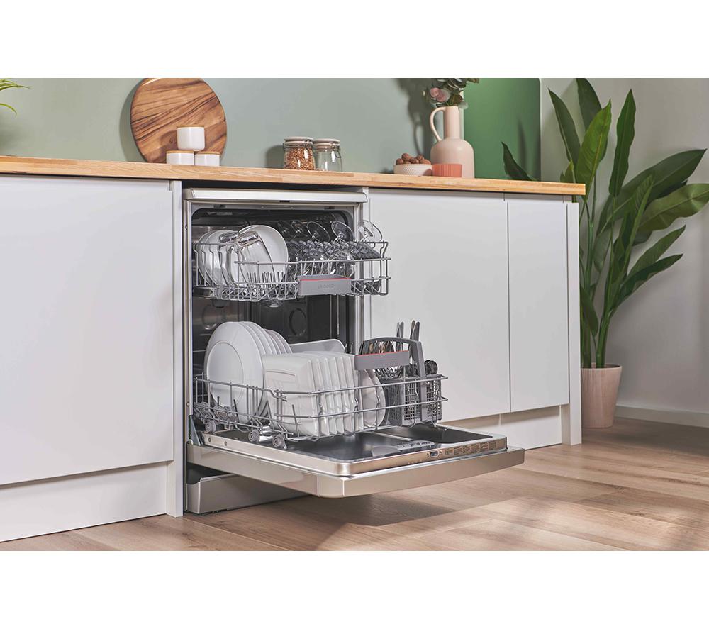 BOSCH Series 4 SMS4EKI06G Full-size Dishwasher - Silver image number 16 of 17
