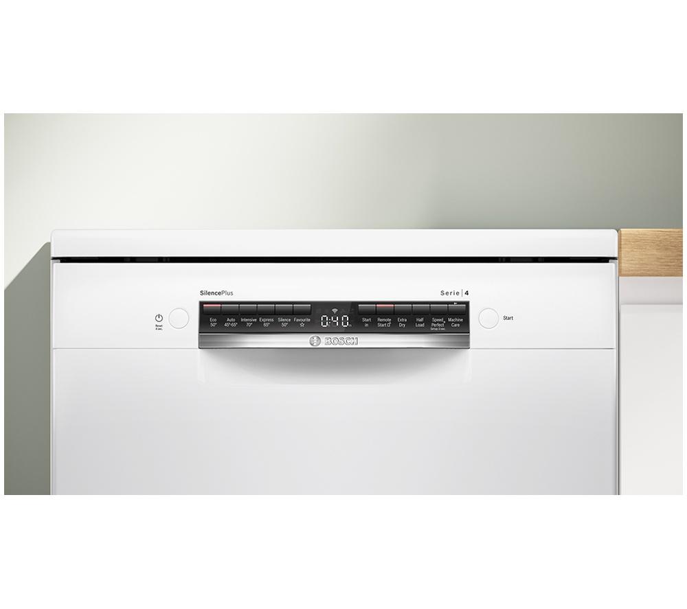 BOSCH Series 4 SMS4EKW06G Full-size WiFi-enabled Dishwasher - White image number 2 of 21