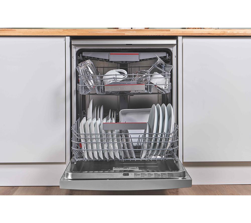 BOSCH Series 6 PerfectDry SMS6TCI01G Full-size WiFi-enabled Dishwasher - Silver Inox image number 18 of 20