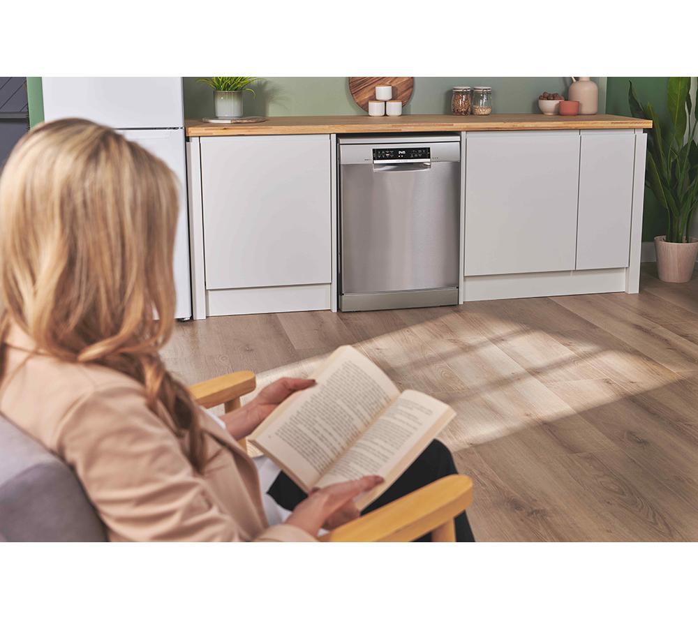 BOSCH Series 6 PerfectDry SMS6TCI01G Full-size WiFi-enabled Dishwasher - Silver Inox image number 19 of 20