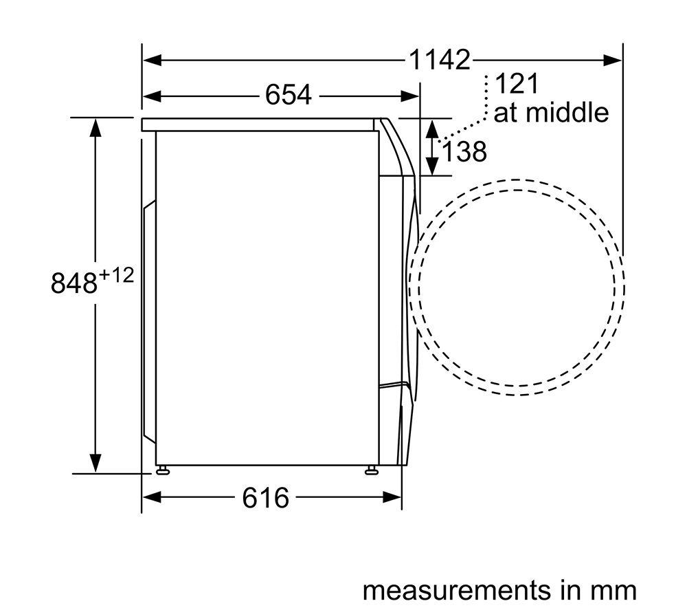 BOSCH Series 8 i-DOS WNC254ARGB 10.5 kg Washer Dryer - Graphite image number 5 of 6