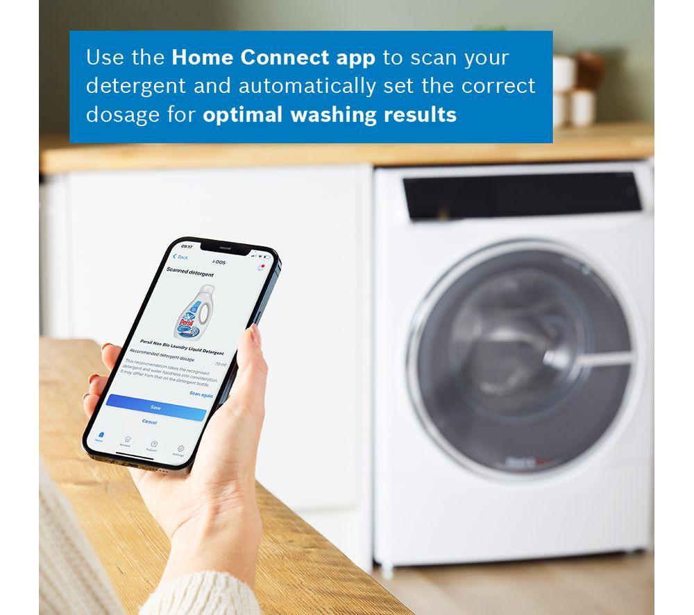 BOSCH Series 8 i-DOS WNC25410GB 10.5 kg Washer Dryer - White image number 11 of 16