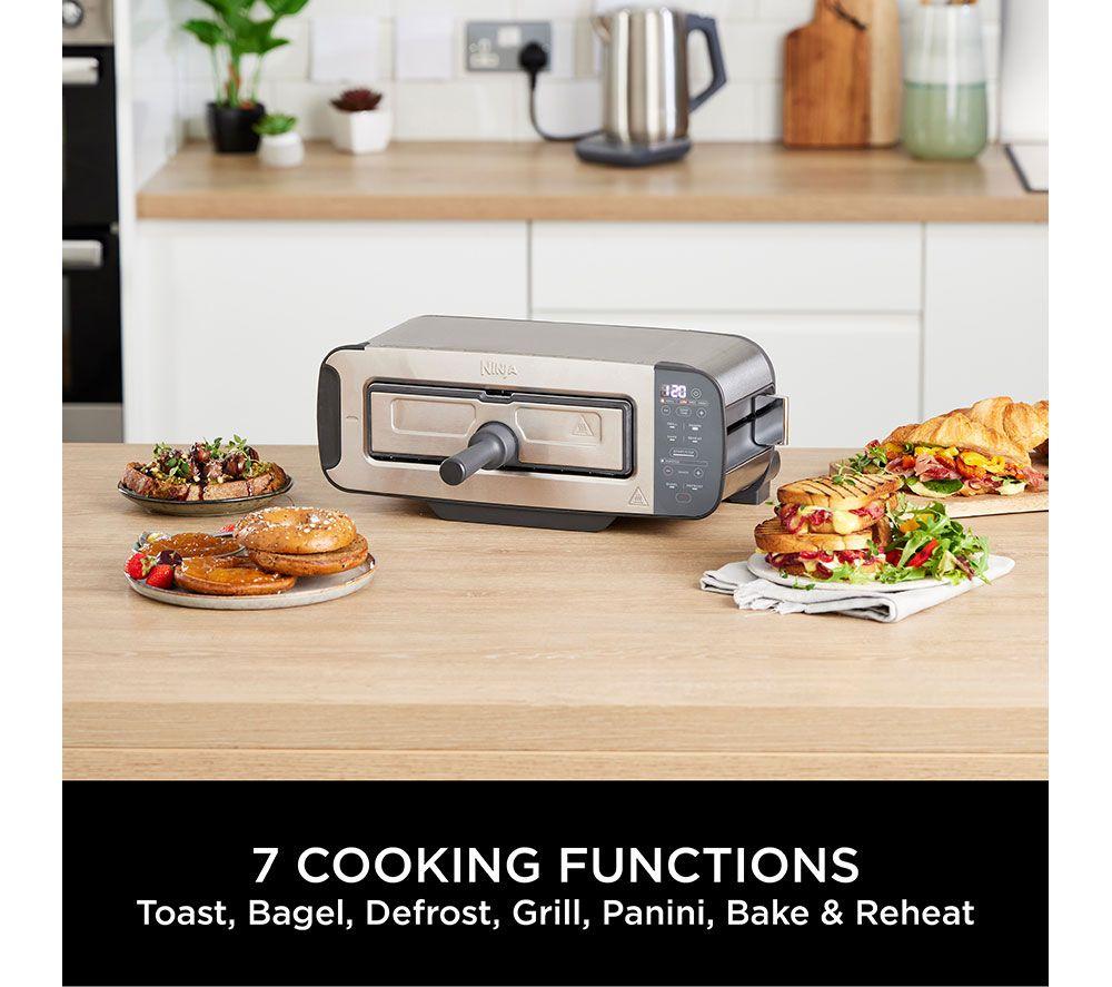 NINJA Foodie ST202UK 3-in-1 Toaster, Grill & Panini Press - Stainless Steel image number 5 of 13