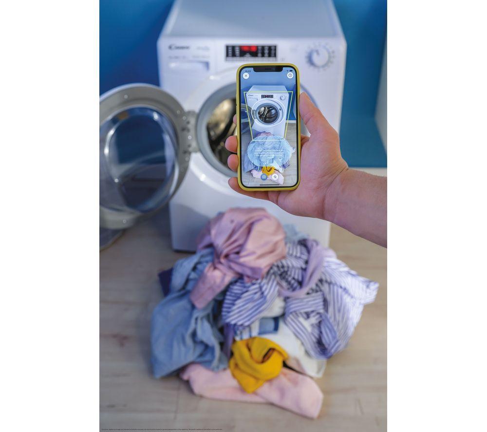 CANDY Smart Pro Inverter CSOW4856TWM6-80 WiFi-enabled 8 kg Washer Dryer - White image number 9 of 12