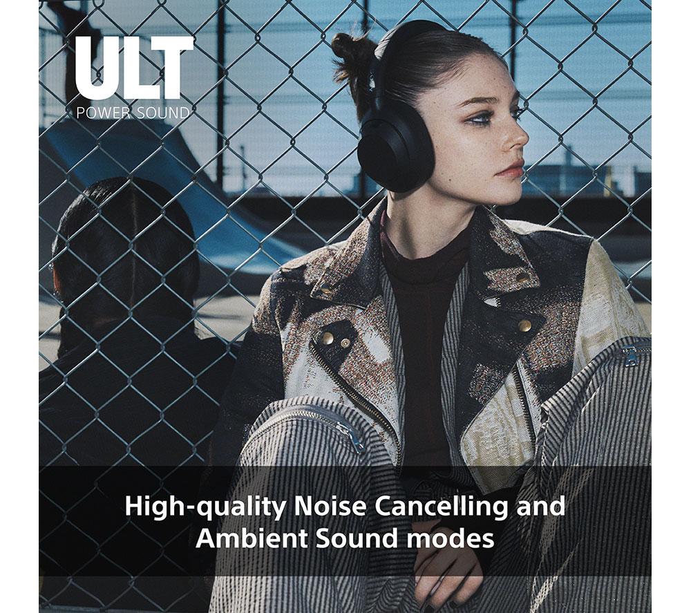 SONY ULT Wear Wireless Bluetooth Noise-Cancelling Headphones - Black image number 5 of 19