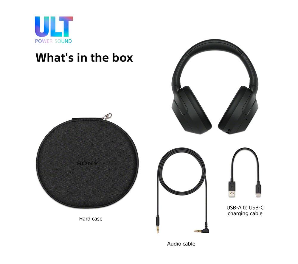 SONY ULT Wear Wireless Bluetooth Noise-Cancelling Headphones - Black image number 10 of 19
