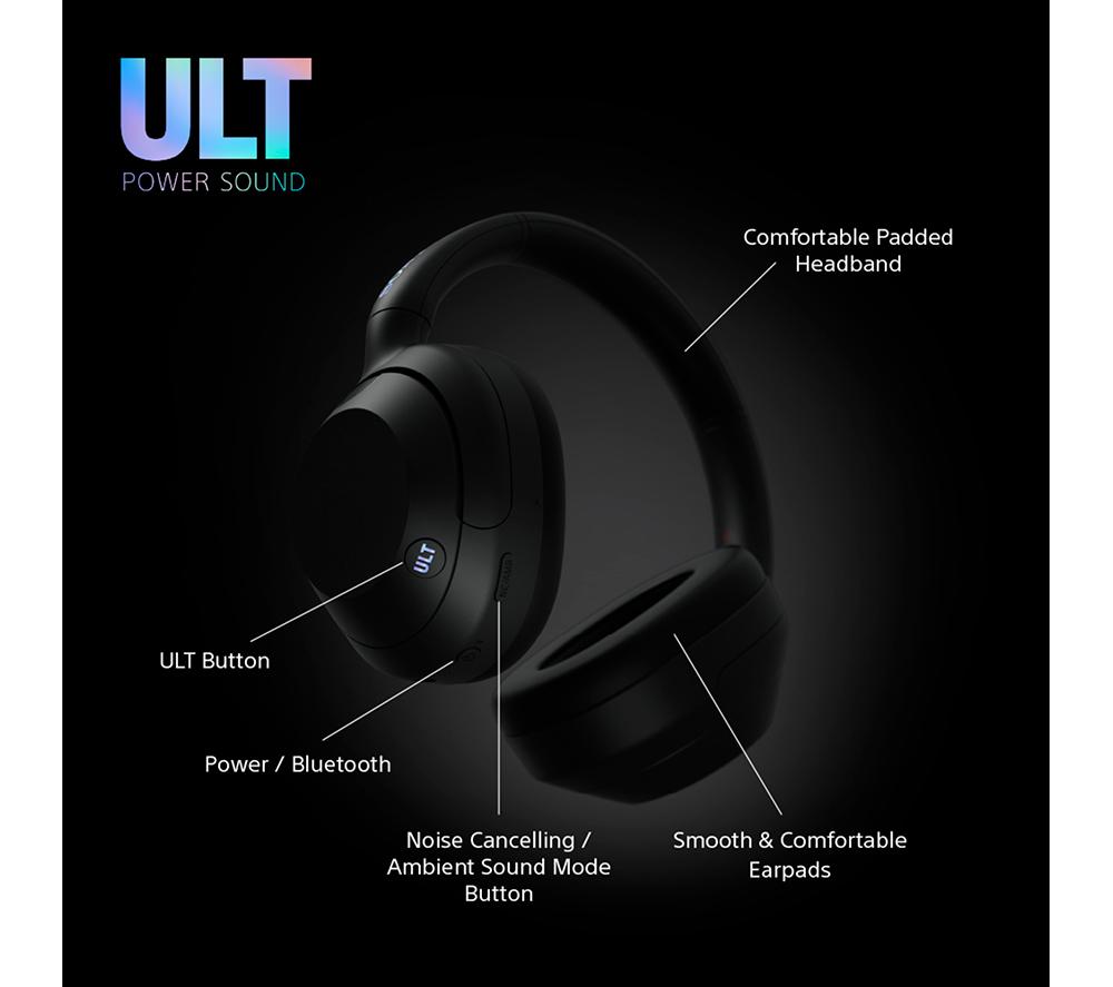 SONY ULT Wear Wireless Bluetooth Noise-Cancelling Headphones - Black - image 9